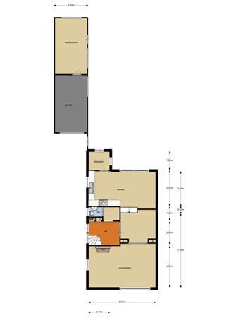 Floorplan - Herenweg 76, 8023 DB Zwolle